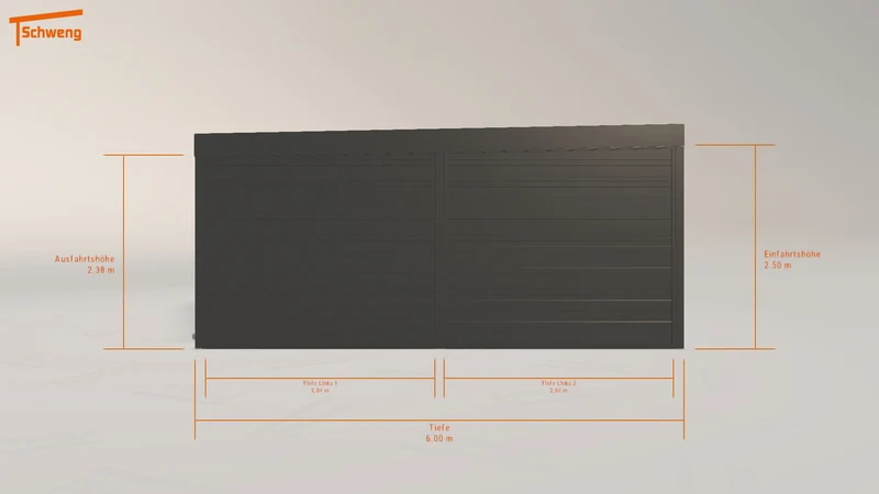 #DE Schweng Flachdachcarport C600+ (ID n5dy24) #MTG