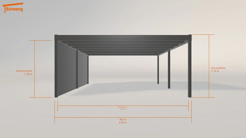 #DE Schweng Flachdachcarport C600 (ID bkqpw3) #MTG