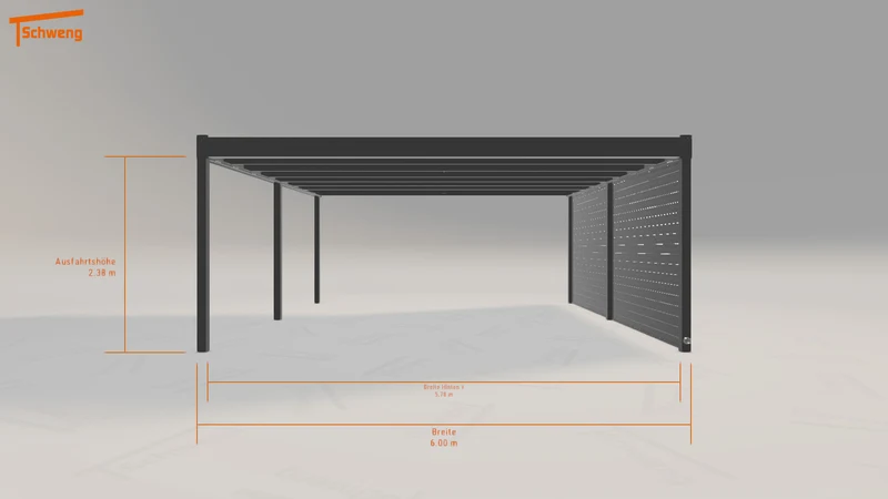 #DE Schweng Flachdachcarport C600 (ID bkqpw3) #MTG