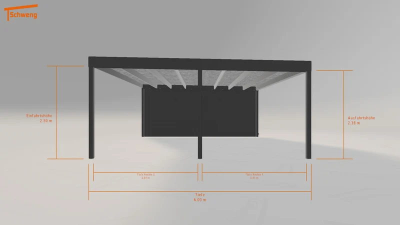 #DE Schweng Flachdachcarport C600 (ID bkqpw3) #MTG