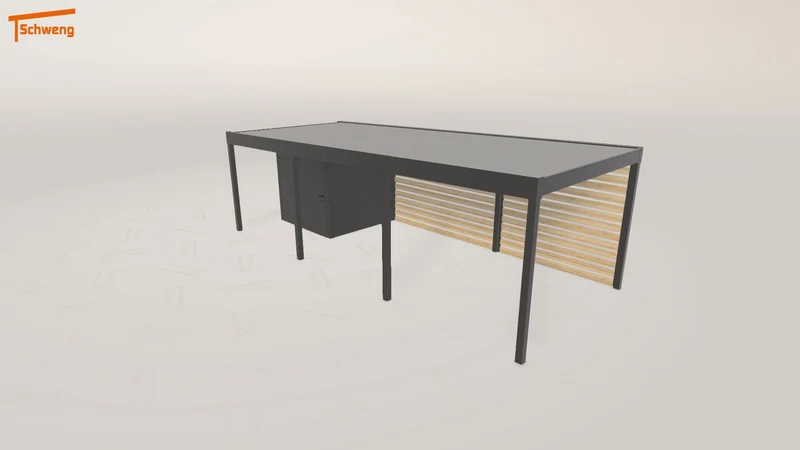 #DE Schweng Flachdachcarport C600 (ID jjp8wy)