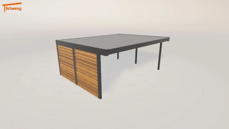#DE Schweng Flachdachcarport C600 (ID 9wyyr7)