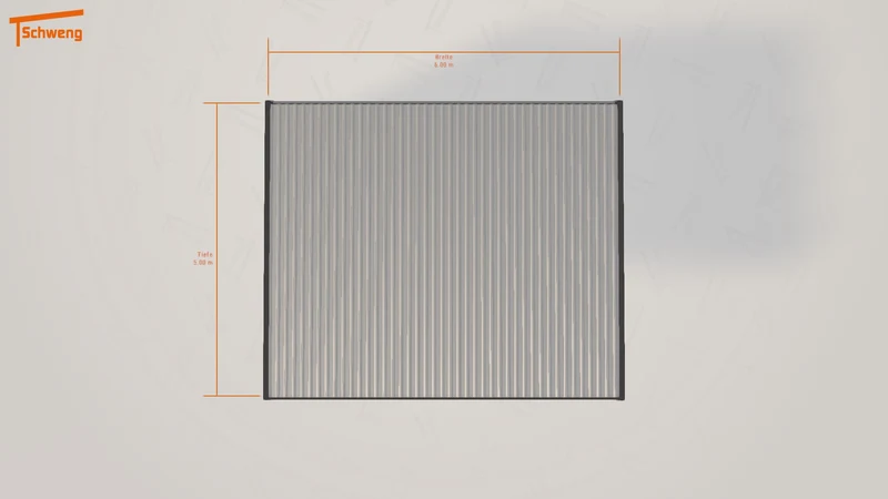 #DE Schweng Flachdachcarport C600 (ID 9wyyr7)