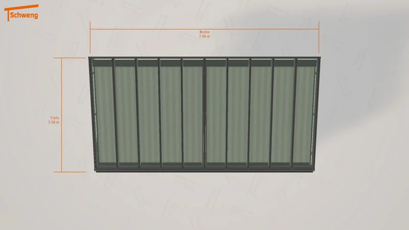 #DE Schweng Terrassenüberdachung S350 (ID 2q587j)