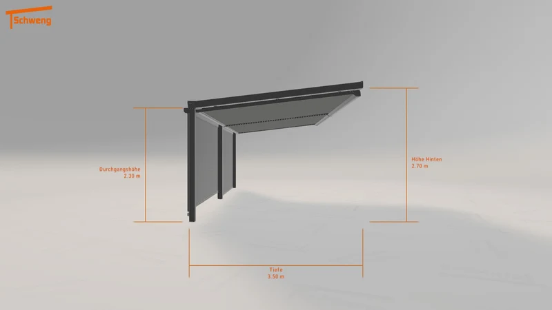 #DE Schweng Terrassenüberdachung S400 (ID qdyvm7)