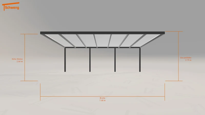 #DE Schweng Pultdachcarport S400 (ID 2q5yrd)