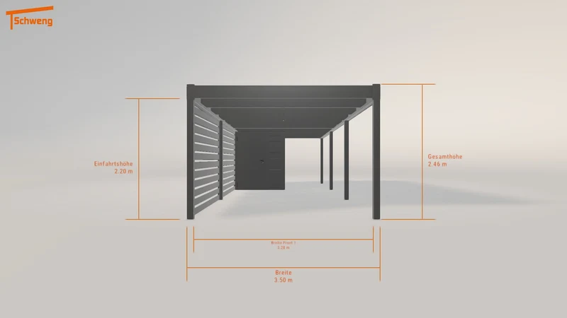 #DE Schweng Flachdachcarport C600 (ID rj58gg) #MTG