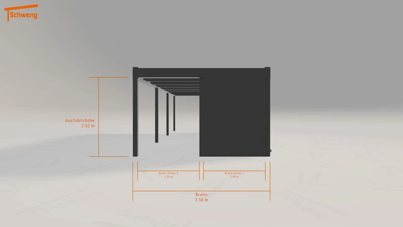 #DE Schweng Flachdachcarport C600 (ID rj58gg) #MTG