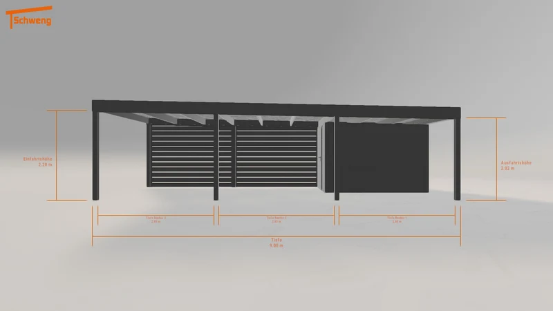#DE Schweng Flachdachcarport C600 (ID rj58gg) #MTG
