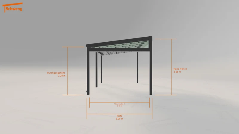 #DE Schweng Terrassenüberdachung S350 (ID ygy74b)