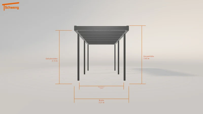 #DE Schweng Flachdachcarport C600 (ID 5m8853) #MTG
