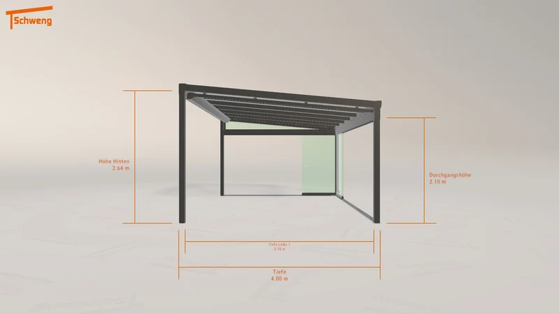 #DE Schweng Terrassenüberdachung S400 (ID 8599vq)