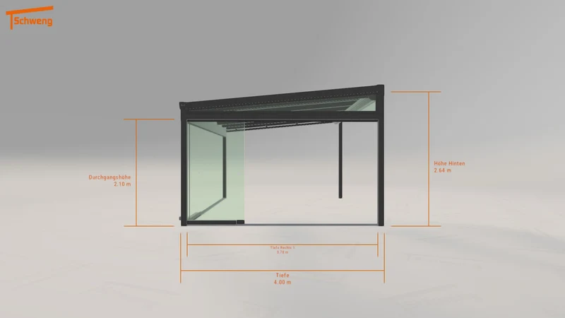 #DE Schweng Terrassenüberdachung S400 (ID 8599vq)