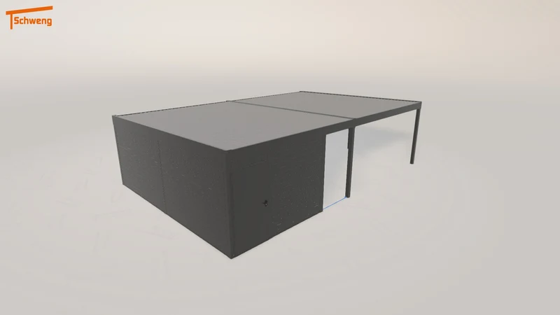 #DE Schweng Flachdachcarport C600 (ID w322qz) #MTG
