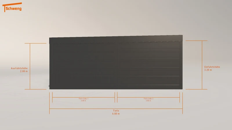 #DE Schweng Flachdachcarport C600 (ID w322qz) #MTG