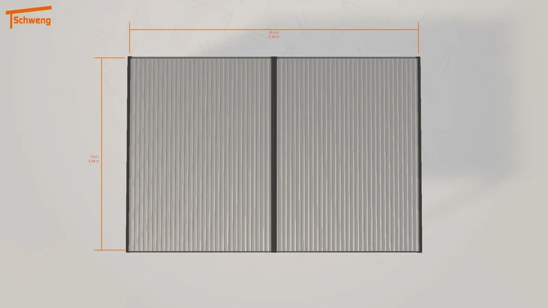 #DE Schweng Flachdachcarport C600 (ID w322qz) #MTG