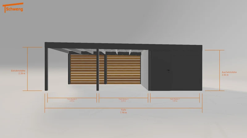 #DE Schweng Flachdachcarport C600 (ID bkqg57) #MTG