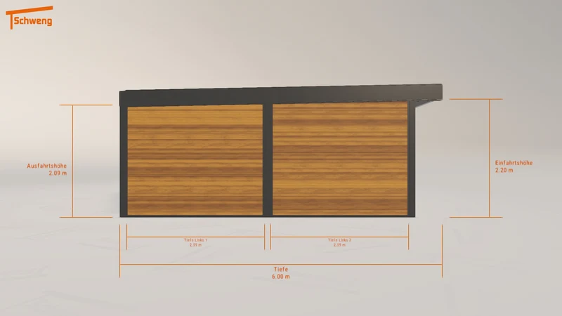 #DE Schweng Flachdachcarport C600+ (ID zb5kwm) #MTG