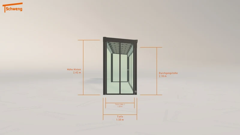 #DE Schweng Terrassenüberdachung S400 (ID x79k5y)