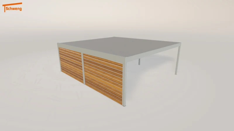 #DE Schweng Flachdachcarport C600 (ID 9wyprq)