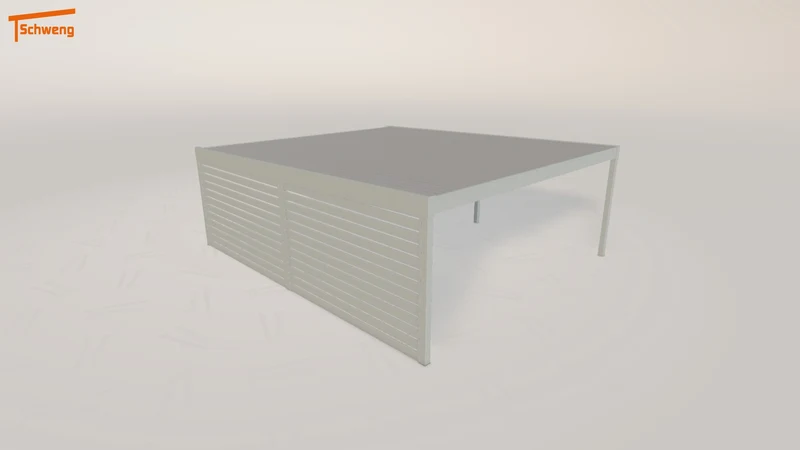 #DE Schweng Flachdachcarport C600 (ID 3378yz)