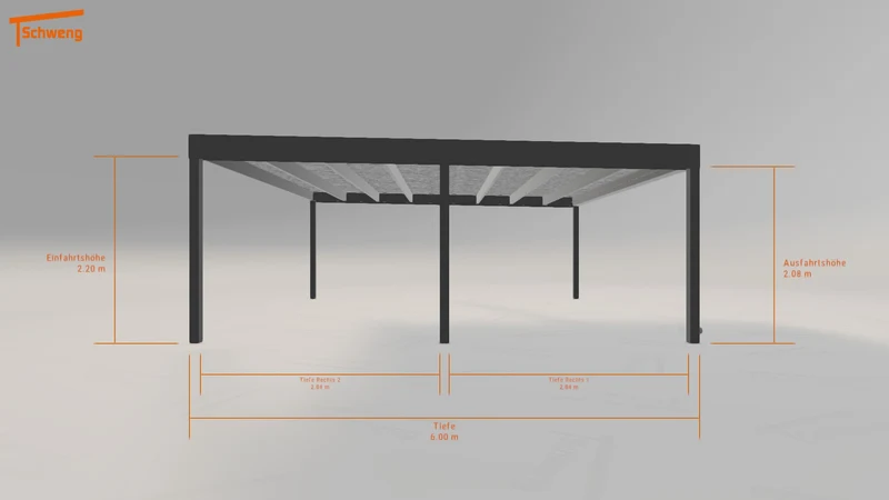 #DE Schweng Flachdachcarport C600 (ID 77wbpq) #MTG