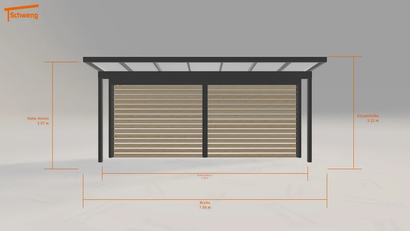 #CH Schweng Pultdachcarport S350 (ID g73pq8) #MTG
