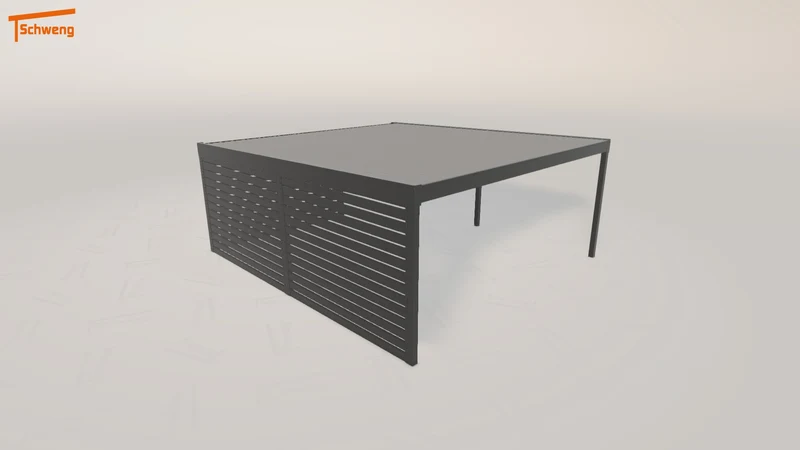 #DE Schweng Flachdachcarport C600 (ID mjprn4)