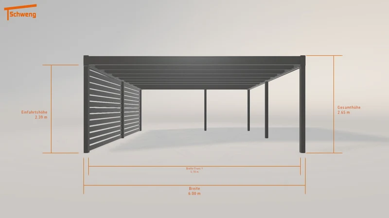 #DE Schweng Flachdachcarport C600 (ID ygy7bb) #MTG