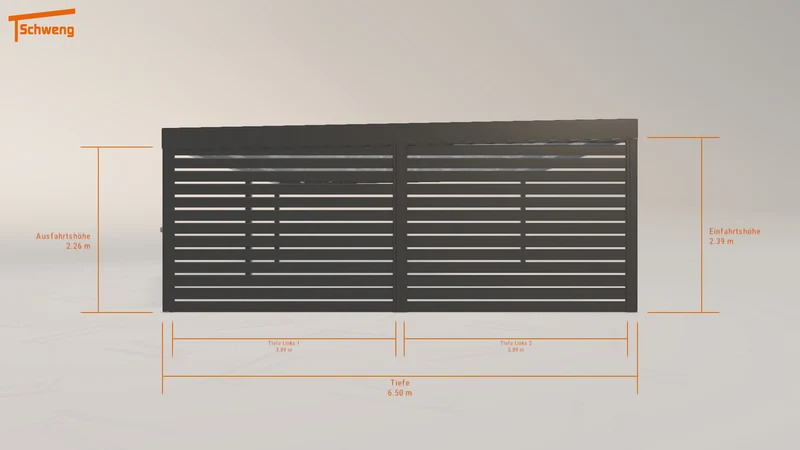 #DE Schweng Flachdachcarport C600 (ID 2q5bwy) #MTG