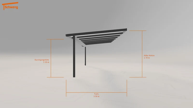 #DE Schweng Terrassenüberdachung S350 (ID k2qg5m)