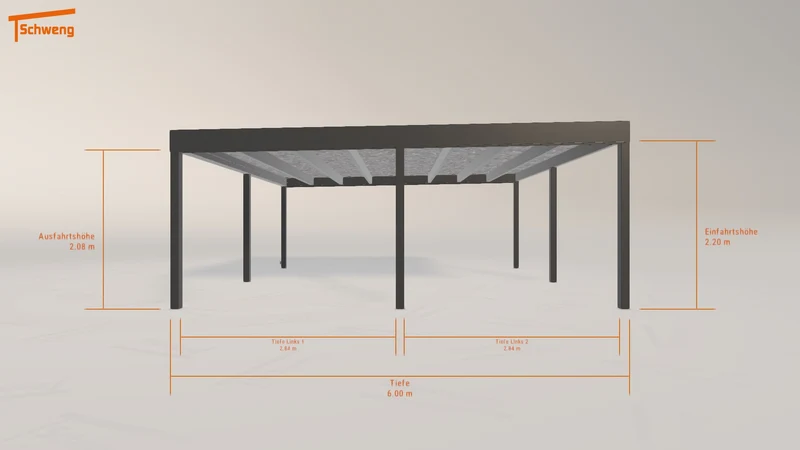 #DE Schweng Flachdachcarport C600+ (ID w32pbg) #MTG