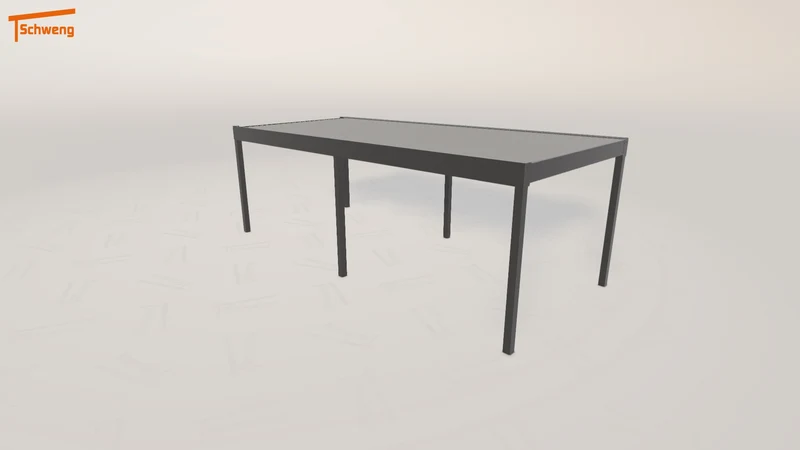 #DE Schweng Flachdachcarport C600 (ID 42xx2y)