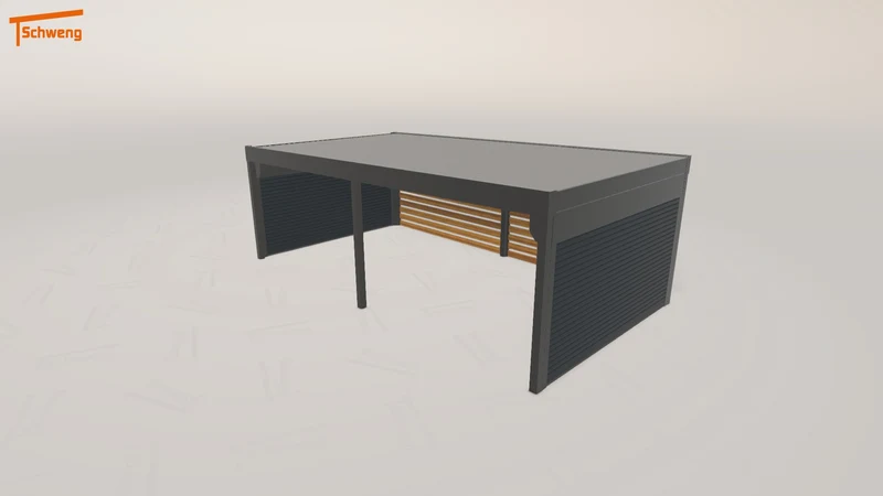 #DE Schweng Flachdachcarport C600 (ID 77ww45) #MTG