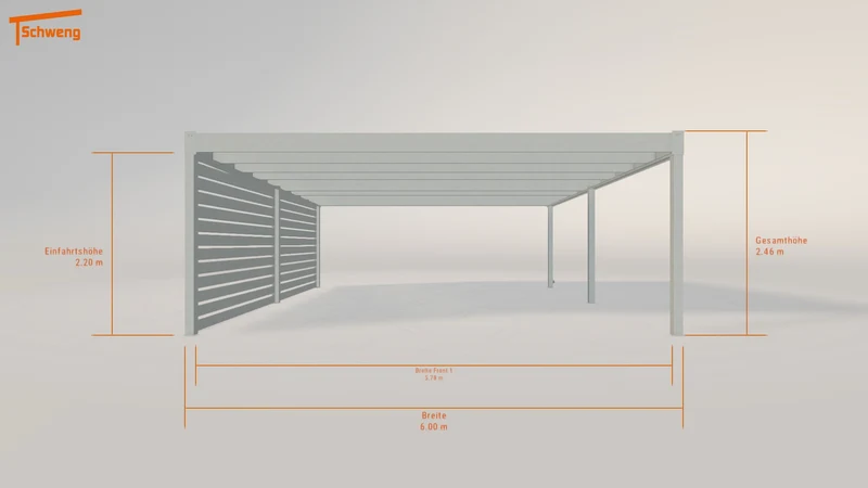 #DE Schweng Flachdachcarport C600 (ID v4jrwr)
