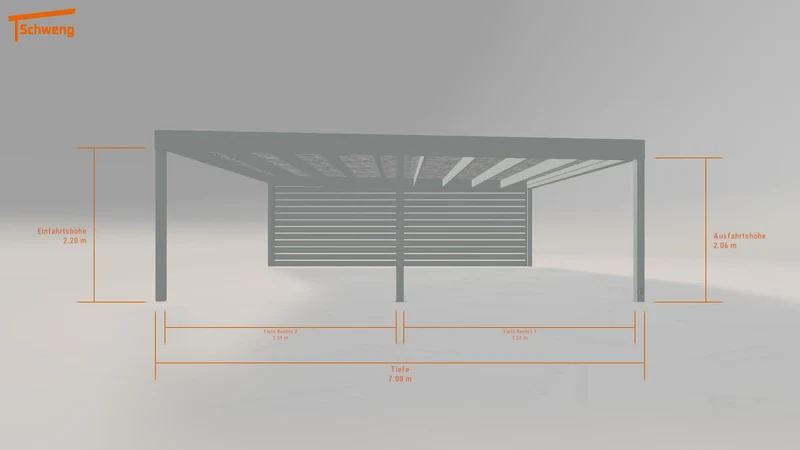 #DE Schweng Flachdachcarport C600 (ID v4jrwr)
