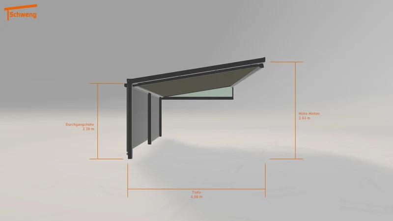 #DE Schweng Terrassenüberdachung S400 (ID jjp3rq)