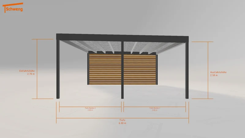 #DE Schweng Flachdachcarport C600+ (ID 42xj57) #MTG