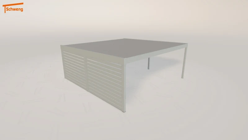 #DE Schweng Flachdachcarport C600 (ID g73gdp)