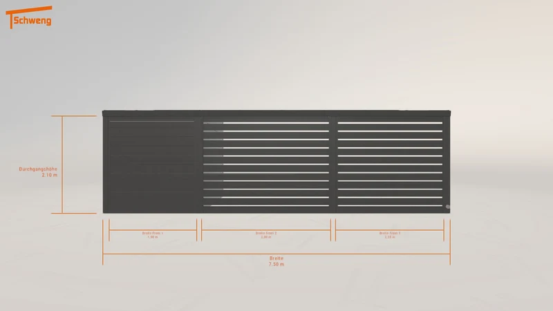 #DE Schweng Pultdachcarport S350 (ID qdyw78)