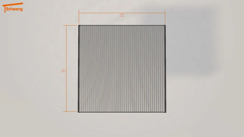 #DE Schweng Flachdachcarport C600+ (ID mjpq25)