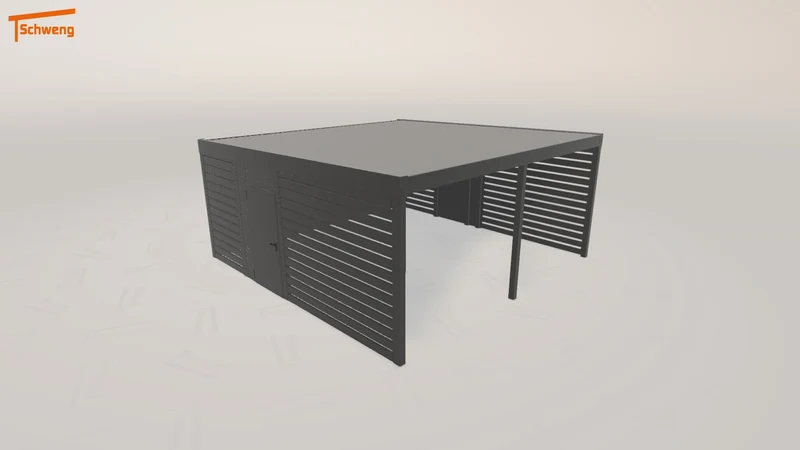 #DE Schweng Flachdachcarport C600 (ID k2q9bp) #MTG