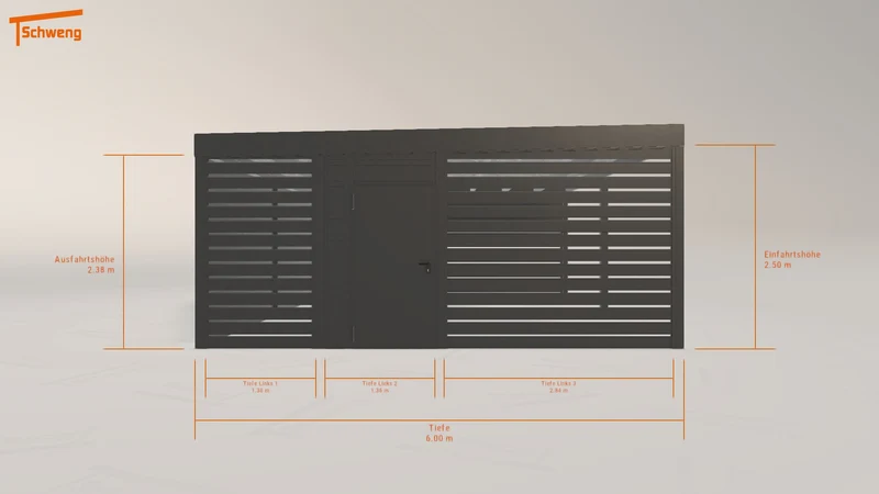 #DE Schweng Flachdachcarport C600 (ID k2q9bp) #MTG