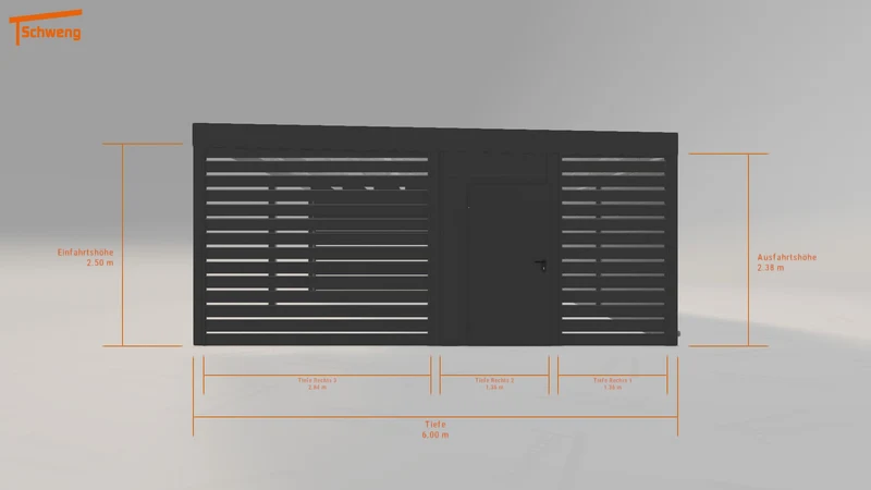 #DE Schweng Flachdachcarport C600 (ID k2q9bp) #MTG