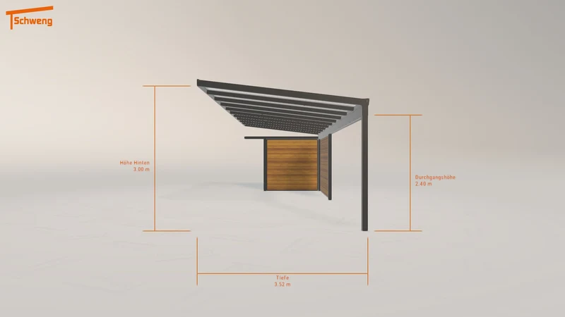 #DE Schweng Terrassenüberdachung S400 (ID n5dvp3)