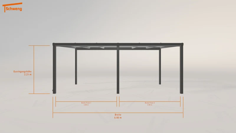 #DE Schweng Pultdachcarport S350 (ID zb533w)