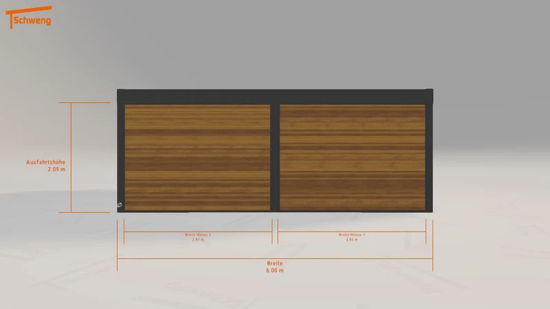 #DE Schweng Flachdachcarport C600+ (ID 337yyn) #MTG