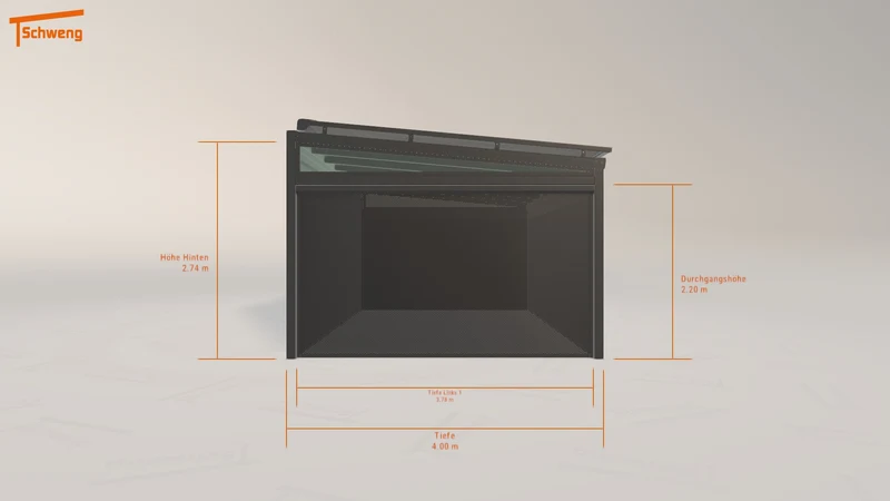 #DE Schweng Terrassenüberdachung S400 (ID n5dv9j)