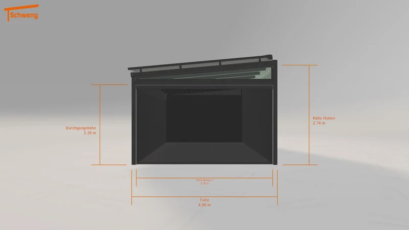 #DE Schweng Terrassenüberdachung S400 (ID n5dv9j)