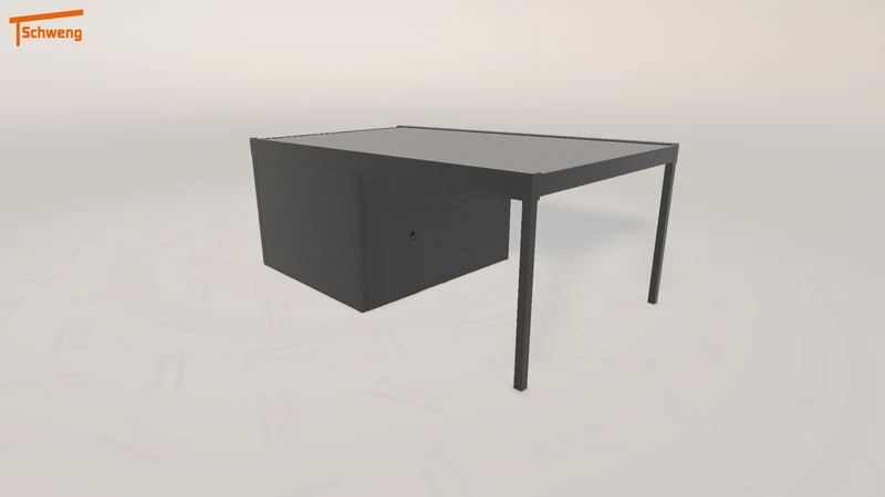 #AT Schweng Flachdachcarport C600 (ID pb9v5y)